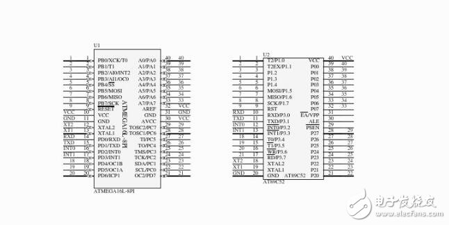 51轉(zhuǎn)avr轉(zhuǎn)接板原理圖及使用說(shuō)明