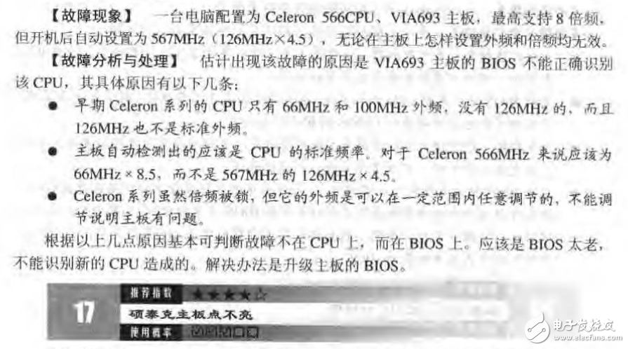 電腦常見故障現象及其分析與處理等實用技巧的分享（1000例）