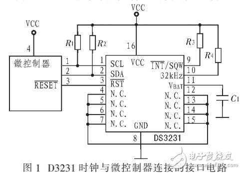 DS3231器件的特點及其在高精度時鐘接口設計中的應用