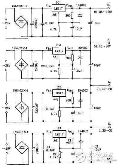 LM317制作簡易電源電路設計