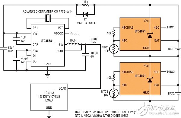  基于無線傳感器的壓電式能量收集電源系統