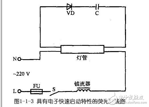 日光燈的安裝接線方法_日光燈線路圖詳解