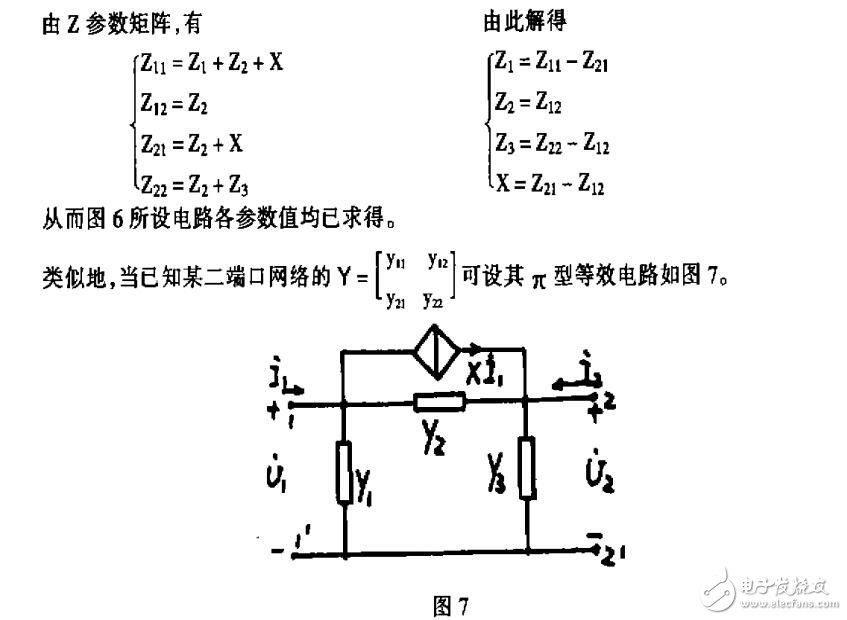 二端口網(wǎng)絡(luò)的等效電路