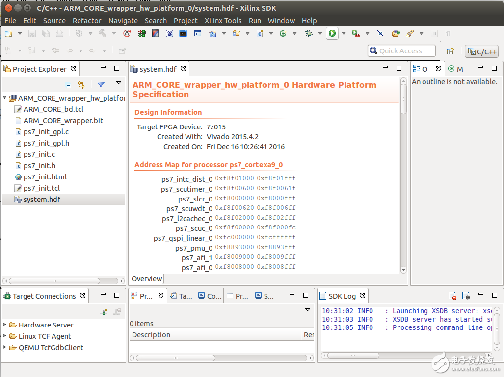 Zynq 7015 linux跑起來之導入SDK生成FSBL步驟教程