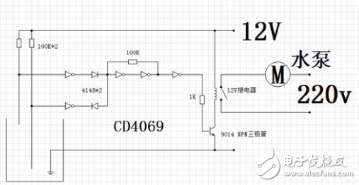 cd4069電路圖_cd4069典型應用電路