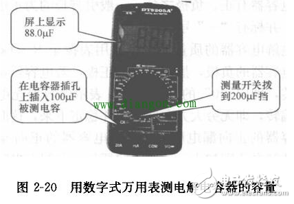 教你如何用萬用表判斷電解電容的正負極