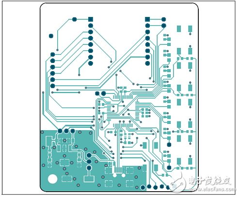 CAN FD控制器MCP2517FD的主要特性 PCB正面布局