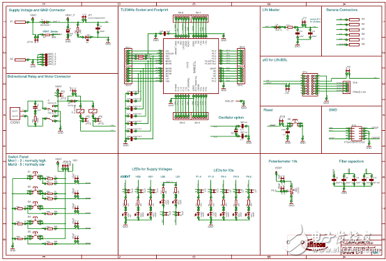 TLE9842-2QX主要特性_PCB設(shè)計(jì)圖