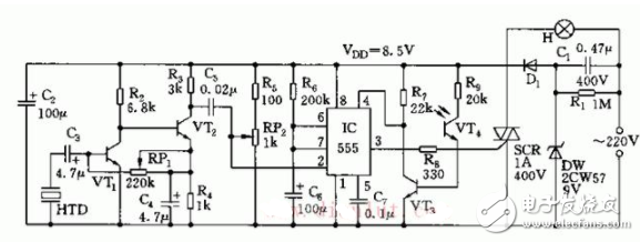 聲光控制電路圖大全（聲光控節能燈/延時節電燈/聲光控樓梯延遲開關電路）