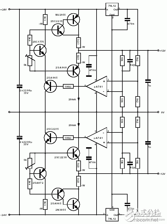 經典膽機線路圖集CS8412+PCM63經典設計(電源部分).gif