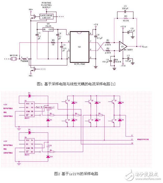 淺析伺服驅動器中的常規電流采樣電路設計